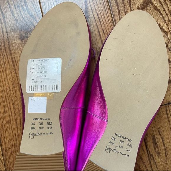 Guilhermina Mirabelle Ballet Flats Metallic Magenta - Size 6 - Picture 8 of 8
